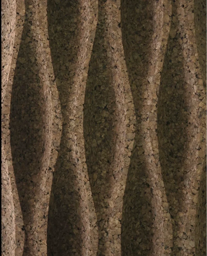Big Wave 3D Cork Wall Covering