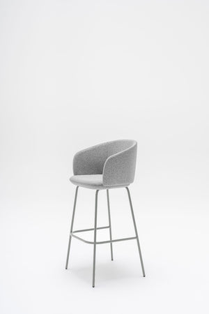 Grace Soft Seating Armed High Stool 2