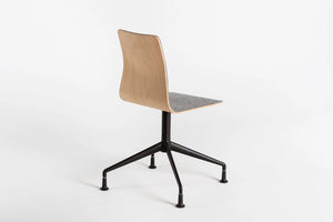 Linar Plus Wooden Chair With Cushion Cross Base 10