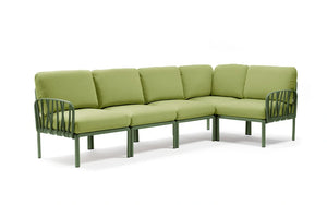 Nardi Komodo Outdoor Seating Set Green - Avocado Green Sunbrella