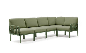 Nardi Komodo Outdoor Seating Set Green - Jungle Green Sunbrella