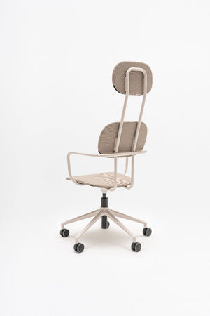New School High Back Chair on 5 Star Base with Castors 3