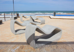 Petrus Outdoor Deck Chair by the Beach Area