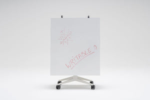 Plex Folding White Board Table on Castors 2
