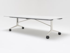 Plex Folding White Board Table on Castors