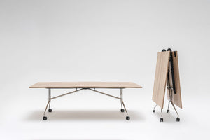 Plica Rectangular Folding Table on Castors 2