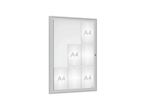 Traditional Outdoor Notice Board - 9 A4 in One Frame