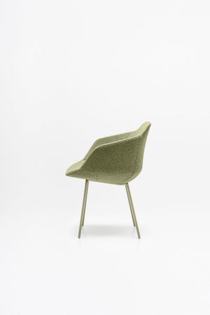 Ultra Office Chair on 4 Legged Metal Legs without Cushion 2