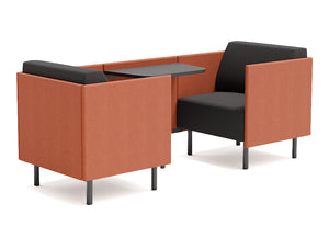 WsD Snug 2 Seater Low Back Open Meeting Pod Closed
