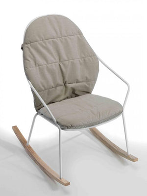 Amitha Outdoor Rocking Chair With Seat Pad