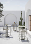 Amitha Stool With Footrest With Hightop Table In Outdoor Setting