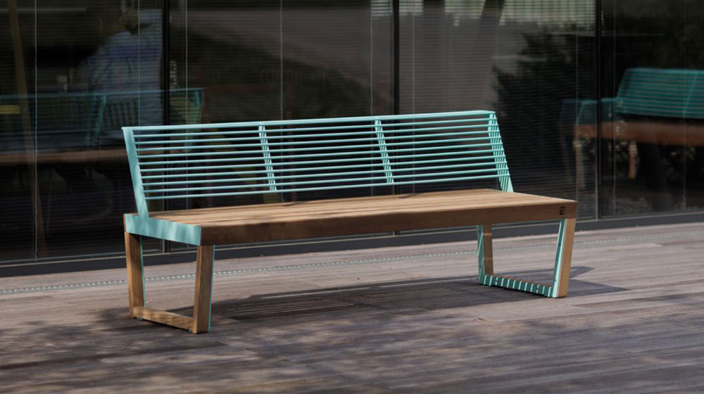 Arko Wooden Outdoor Bench in Outdoor Setting