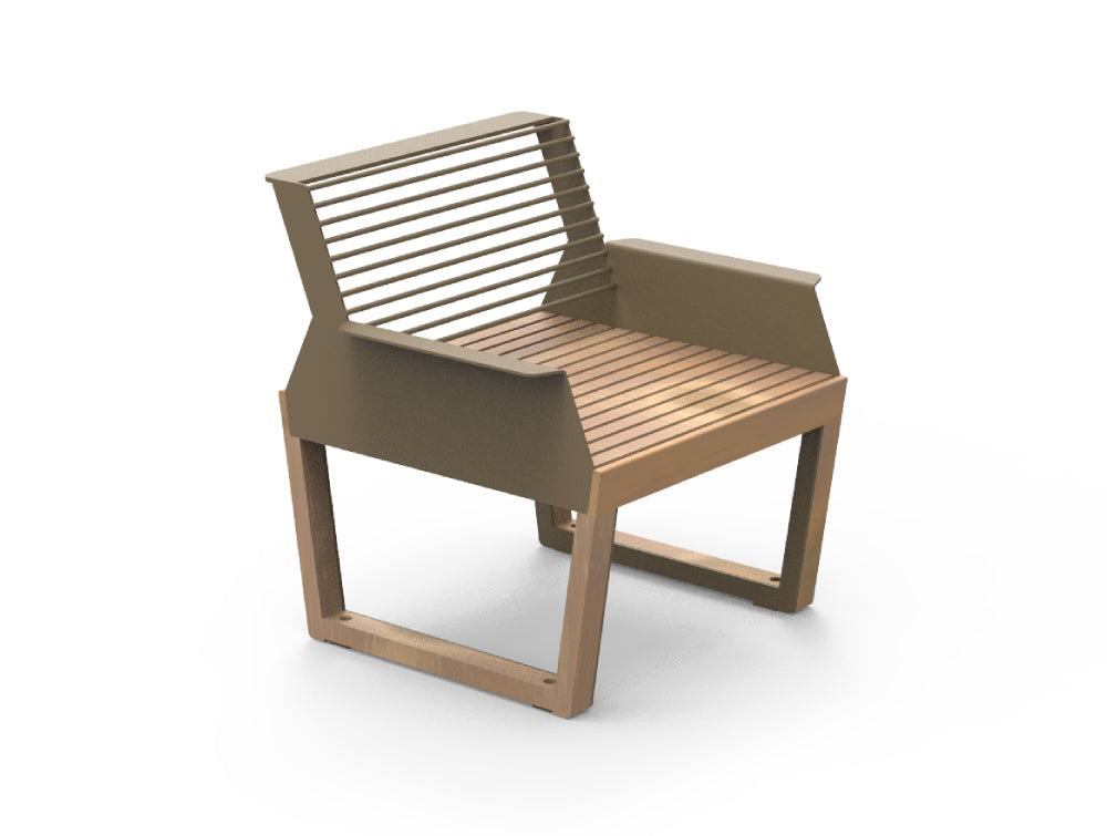 Arko Wooden Outdoor Chair with Armrests