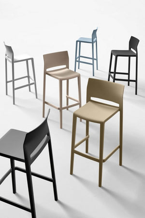 Bakhita Polypropylene Stool In Various Finishes