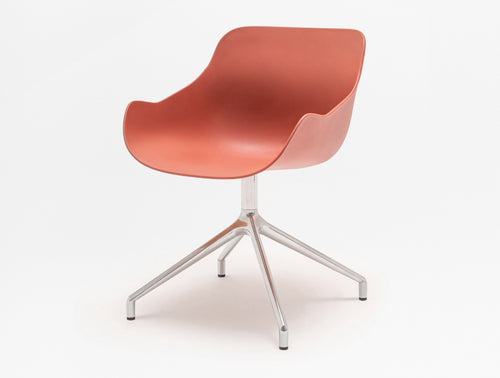 Baltic Basic Armchair with 4 Star Polished Aluminium Base