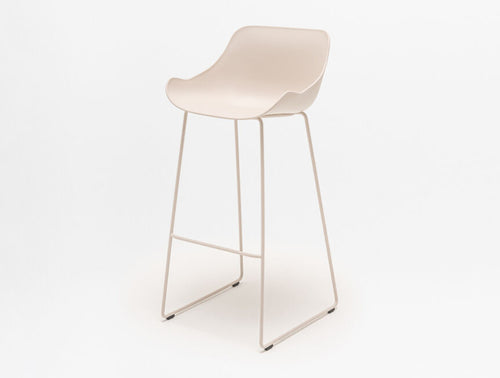 Baltic Basic High Stool with Sled Base