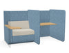 Betty 2-Unit Private and Laptop Desks with Divider