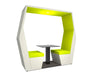 Bill 2 Seat Roofed Den With Lime Grey Cushion And Black Table