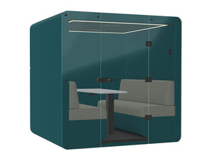 Bob 2-Person Open Meeting Pod Acoustic Sofa Den