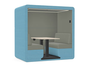 Bob Acoustic Roofed 6-Seater Open Meeting Den