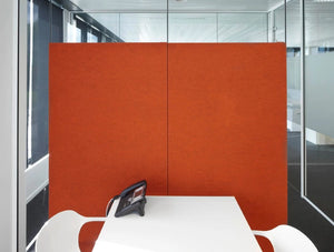 Buzziback Acoustic Wall Panel 2 In Orange At Office Area