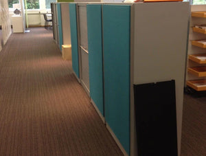 Buzziback Acoustic Wall Panel 7 In Blue At Office Settings