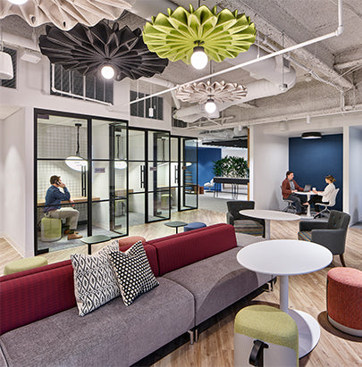 Acoustic Celing Lighting in Meeting Room