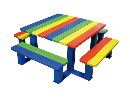 Children's Colourful Picnic Table