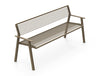 Coro Metal Outdoor Bench with Armrests