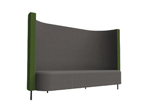 Delia Meeting Den Three Seater Sofa Angled View