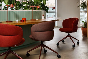 Ekori Chair Collection in Different Finishes in Reception Setting