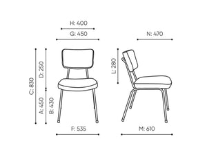 Epocc Conference Chair Dimensions