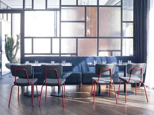 Epocc Conference Chair with Rectangular Table in Restaurant Setting 2