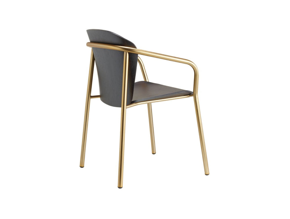 Finn Metal and Wood Armchair 6