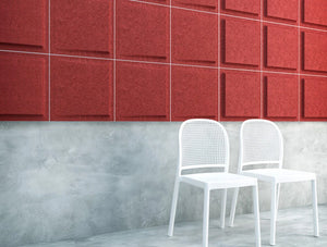 Gaber Fono Acoustic Wall Panels In Red