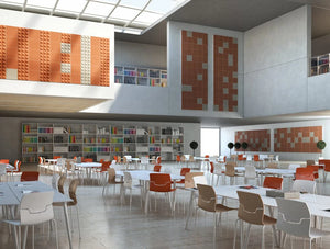 Gaber Stilly Acoustic Wall Panels In Orange