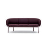 Grace 3 Seater Sofa On 4 Legged Base With Purple Frame And Deep Foamed Cushion