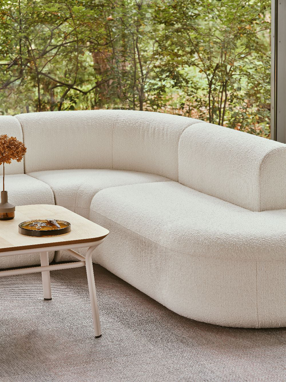 Grace Coffee Table with Sofa in Living Room Setting 2
