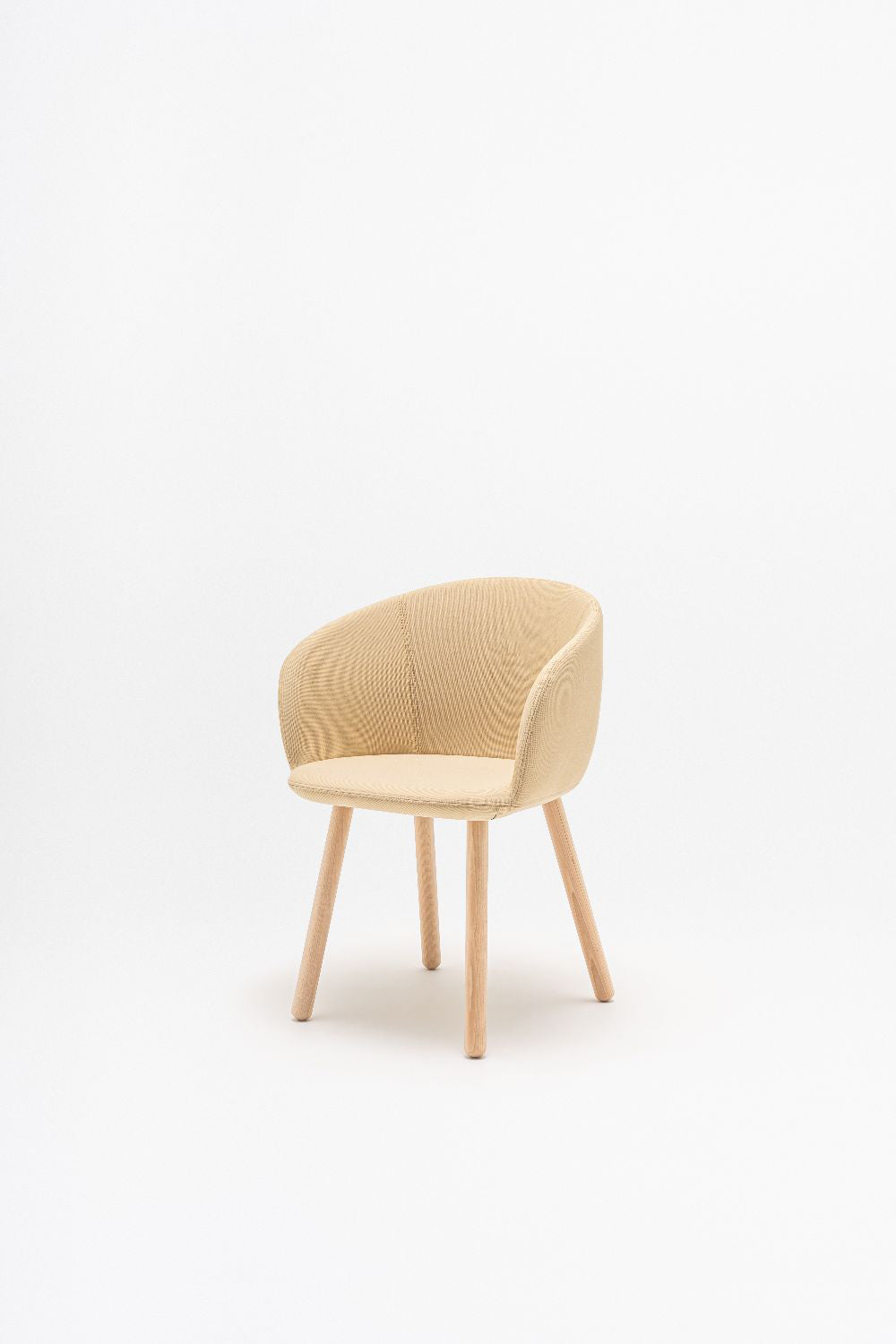 Grace Office Chair with Four Wooden Legs 3