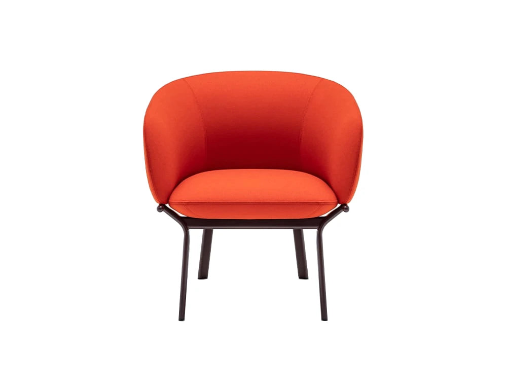 Grace Soft Seating Armchair on 4-Legged Base