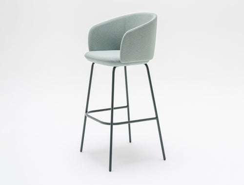 Grace Soft Seating Armed High Stool