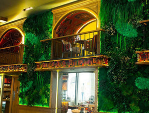 Green Mood Green Walls Forest In Passage Second Floor