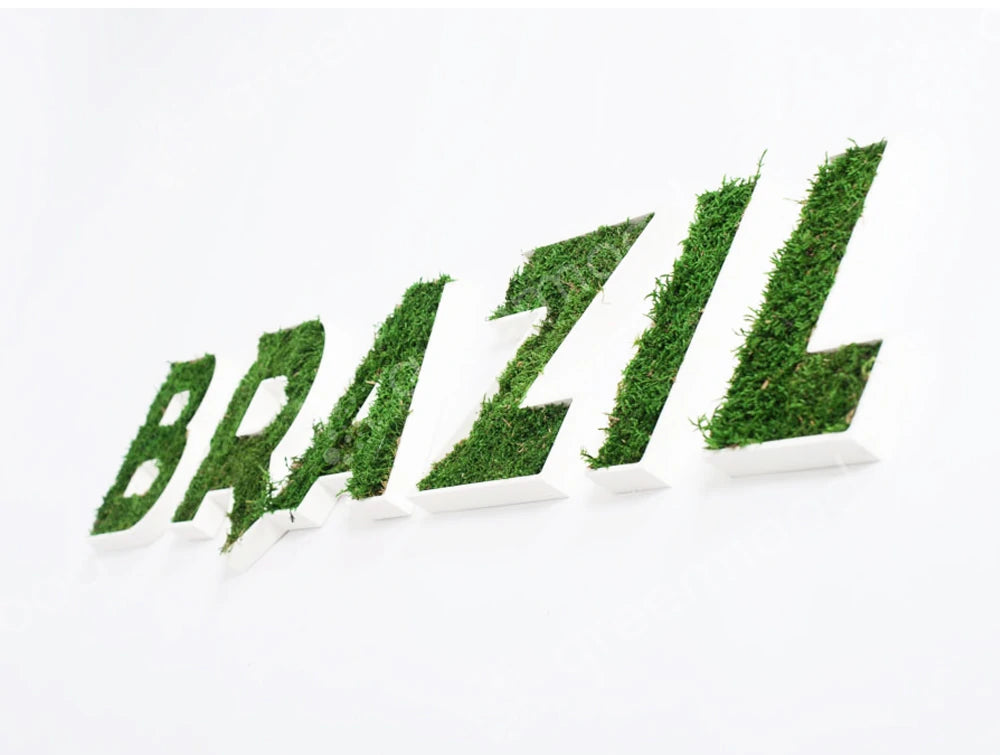 Green Moss Personalised Logo And Letterings Brazil