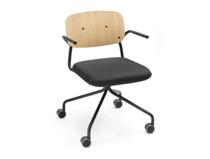 Hens Mobile Office Chair with Low Backrest