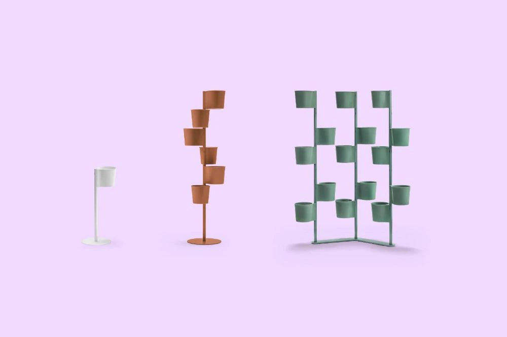 Hevea 5183 Space Partition with Pot Holders in Different Variants