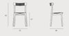 Icho Mio Wooden Dining Chair Dimenions