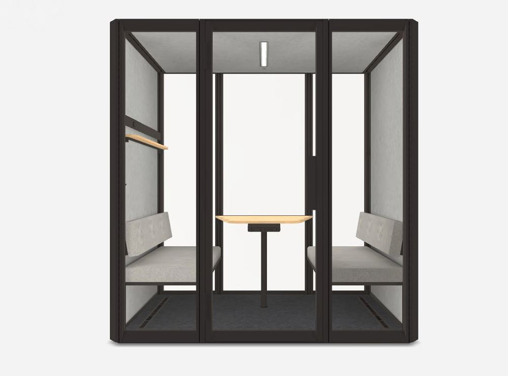 Mute Jetson L4 Meeting Pod In Void Black Finish