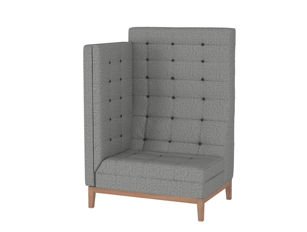 Jig Modular High Back Soft Seating Range End Right In Grey
