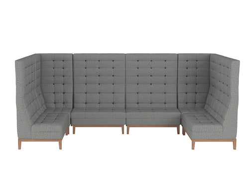 Jig Modular High Back Soft Seating Range In Grey