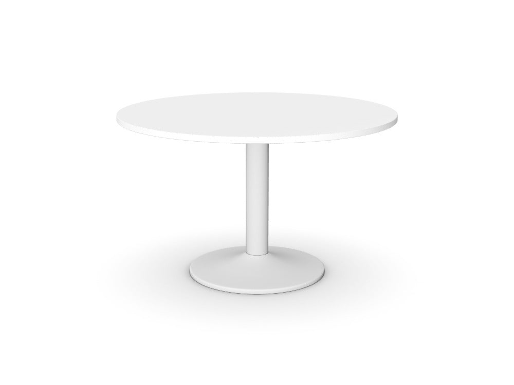 Custom Kito Round Meeting Table, Single Cylinder Leg Base - Ref: 1CWFG6